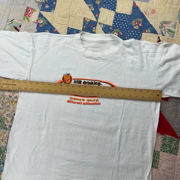 Vintage 90s Still Drinking Smoking Not Exercising Same Shi* Funny Humor T Shirt - Picture 5 of 6